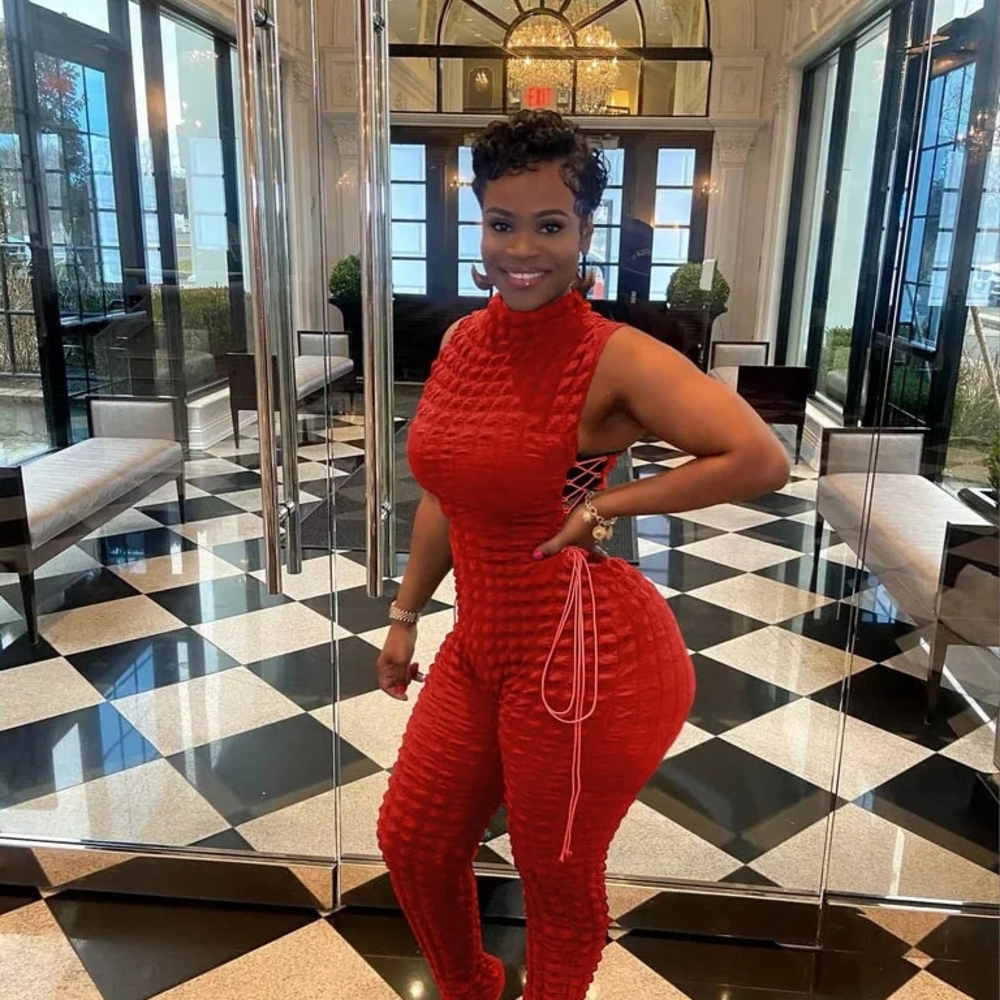 Elegant Red Jumpsuit